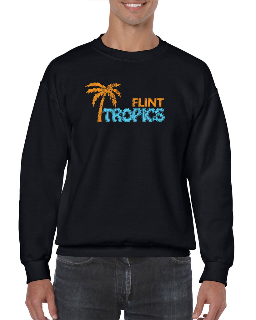 Flint Tropics Crew Sweatshirt Funny Semi Pro Movie Jackie Moon Basketball Jersey Uniform Halloween Costume Movie Vintage Retro