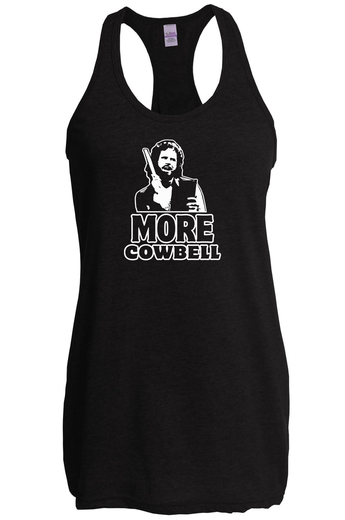 More Cowbell Racer Back Tank Top Racerback I Need More Gotta Have Saturday Night Live Skit Will Ferrell Music Dance Party Vintage Retro