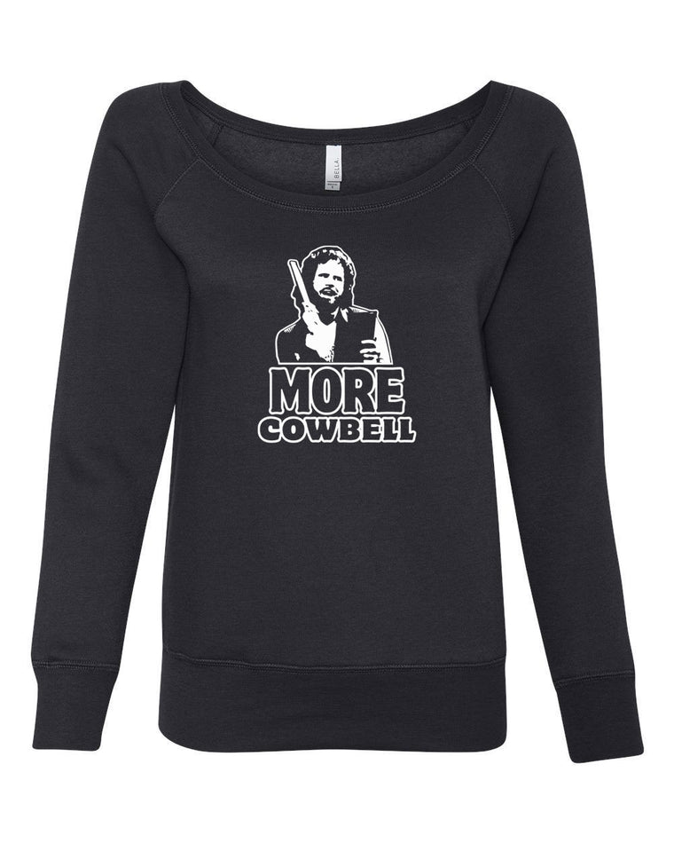 Women's Off the Shoulder Sweatshirt - More Cowbell