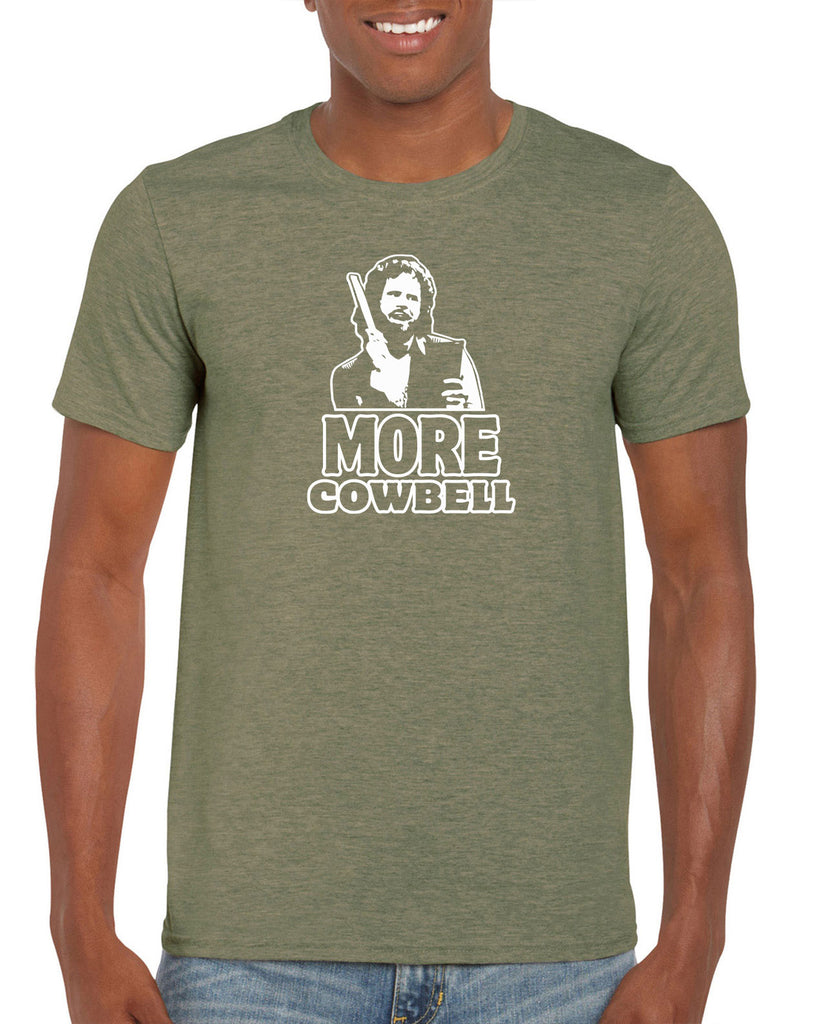 More Cowbell Mens T-Shirt I Need More Gotta Have Saturday Night Live Skit Will Ferrell Music Dance Party Vintage Retro