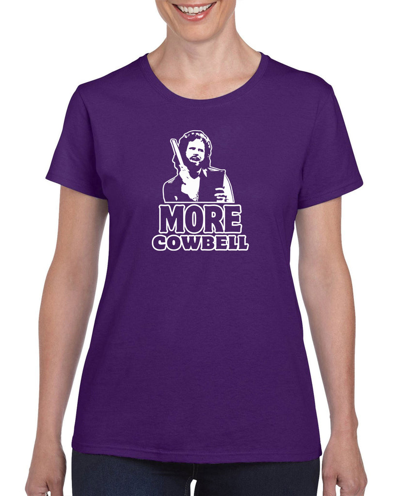 More Cowbell Womens T-Shirt I Need More Gotta Have Saturday Night Live Skit Will Ferrell Music Dance Party Vintage Retro