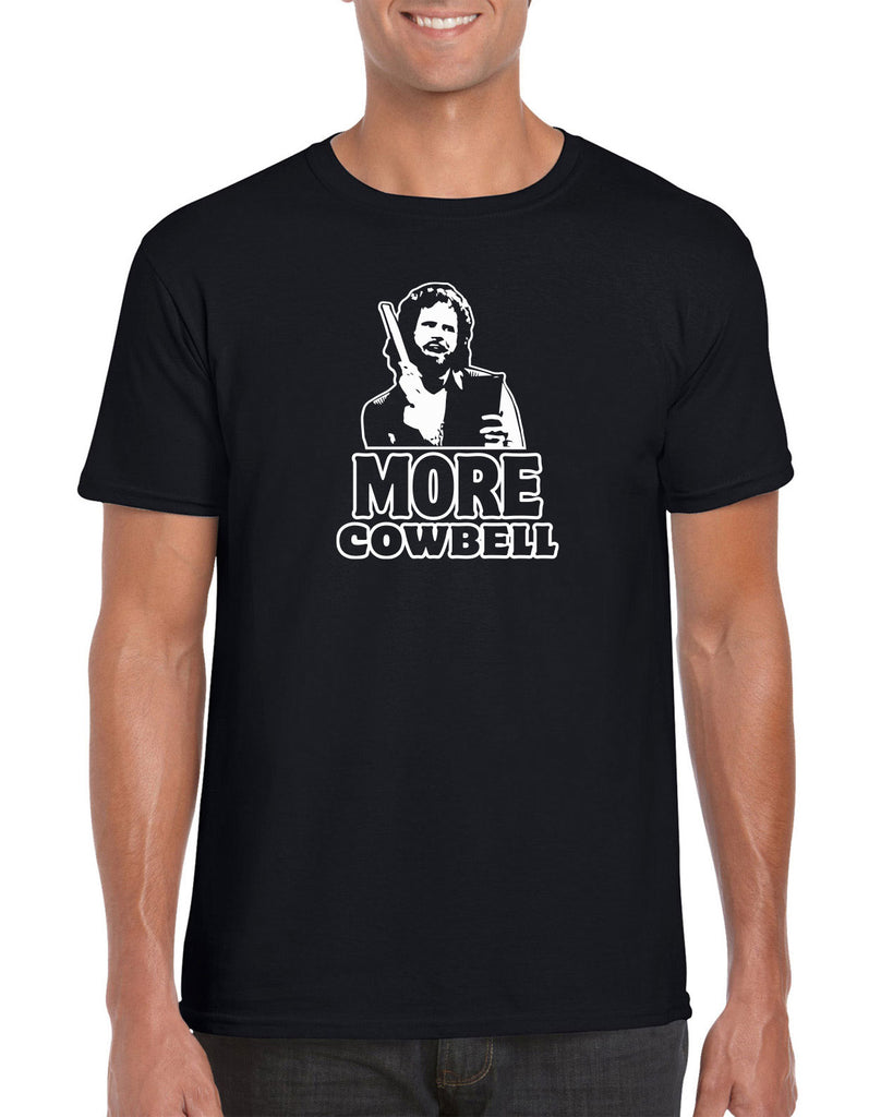 More Cowbell Mens T-Shirt I Need More Gotta Have Saturday Night Live Skit Will Ferrell Music Dance Party Vintage Retro