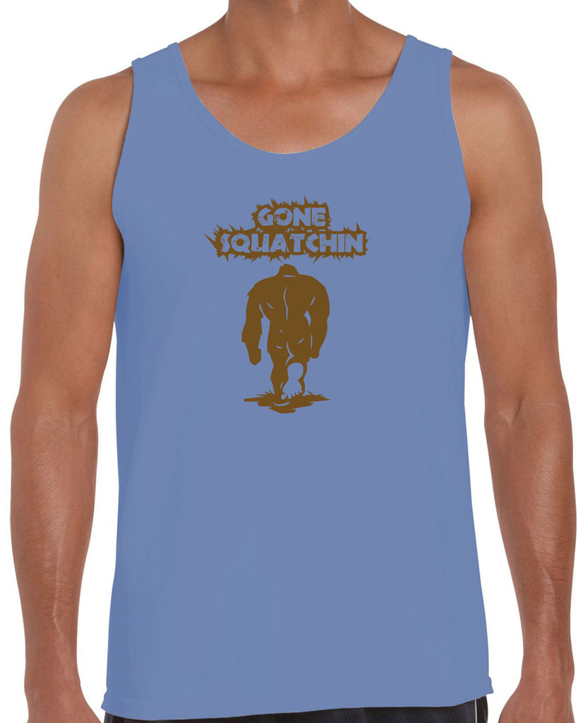 Gone Squatching Tank Top Big Foot Squatchin Yeti Hunter Outdoors Funny Vintage Retro