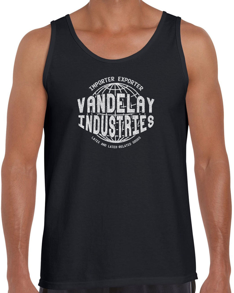 Vandelay Industries Tank Top Import Exporter Seinfeld 90s Tv Show George Costanza Comedy Vintage Retro Halloween Costume Edit alt text