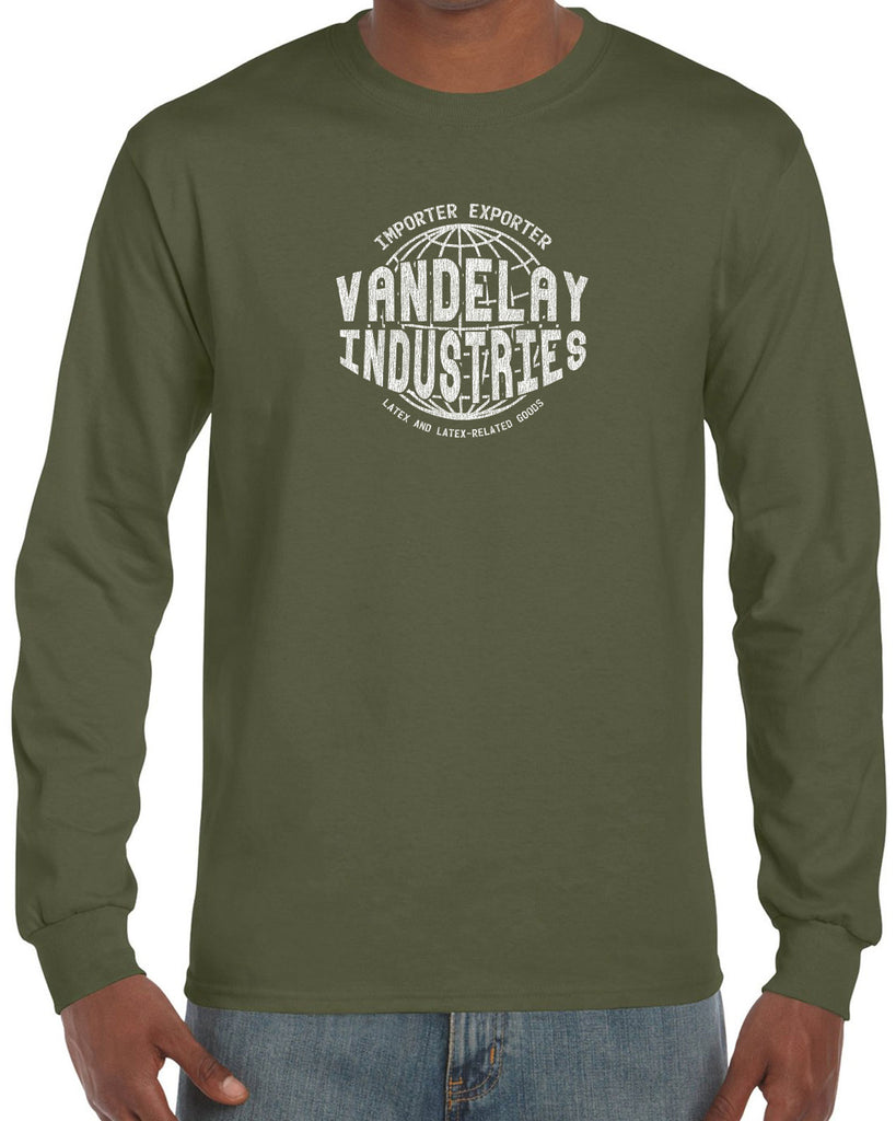 Vandelay Industries Long Sleeve Shirt Import Exporter Seinfeld 90s Tv Show George Costanza Comedy Vintage Retro Halloween Costume