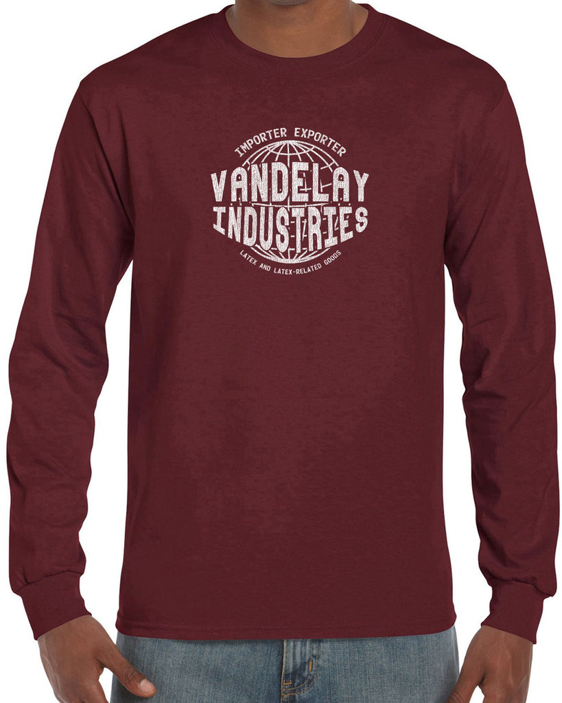 Vandelay Industries Long Sleeve Shirt Import Exporter Seinfeld 90s Tv Show George Costanza Comedy Vintage Retro Halloween Costume