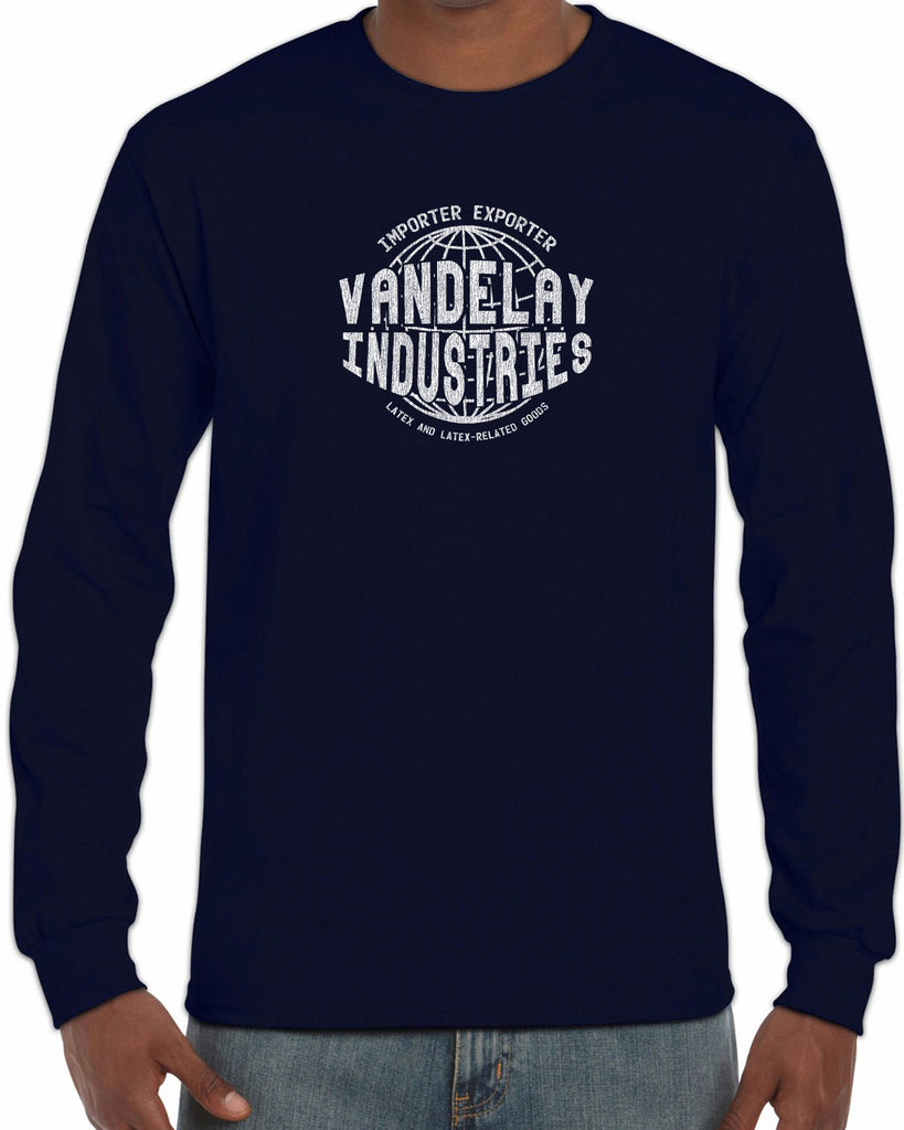 Vandelay Industries Long Sleeve Shirt Import Exporter Seinfeld 90s Tv Show George Costanza Comedy Vintage Retro Halloween Costume