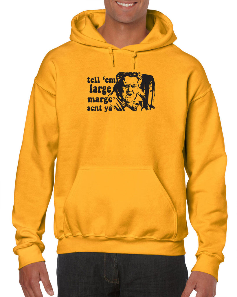 Tell Em Large Mare Sent Ya Hooded Sweatshirt Hoodie Pee Wee Big Adventure 80s Movie Vintage Retro Bike