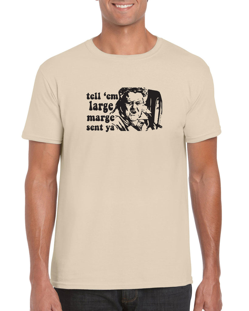 Tell Em Large Mare Sent Ya Mens T-Shirt Pee Wee Big Adventure 80s Movie Vintage Retro Bike