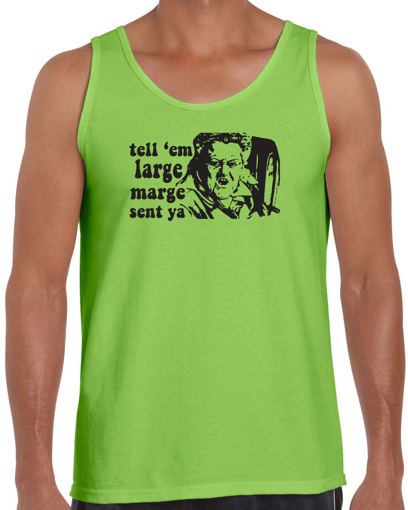 Tell Em Large Mare Sent Ya Tank Top Pee Wee Big Adventure 80s Movie Vintage Retro Bike