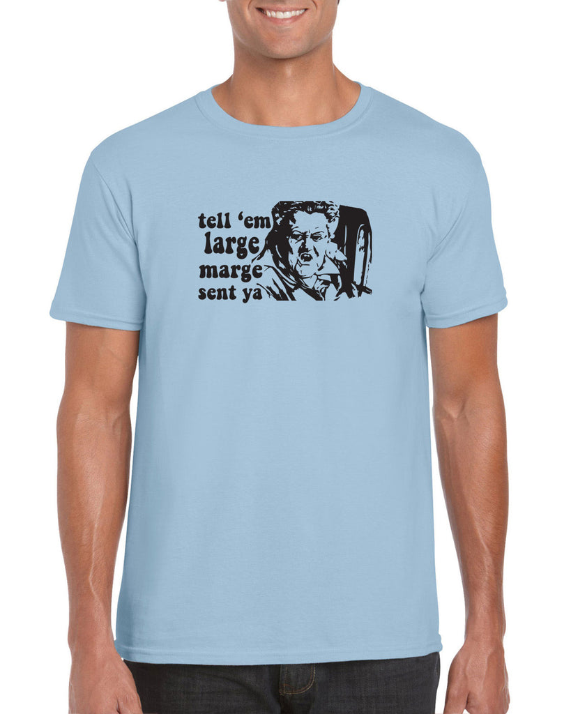 Tell Em Large Mare Sent Ya Mens T-Shirt Pee Wee Big Adventure 80s Movie Vintage Retro Bike