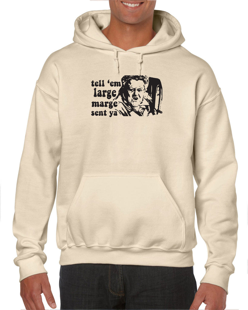 Tell Em Large Mare Sent Ya Hooded Sweatshirt Hoodie Pee Wee Big Adventure 80s Movie Vintage Retro Bike