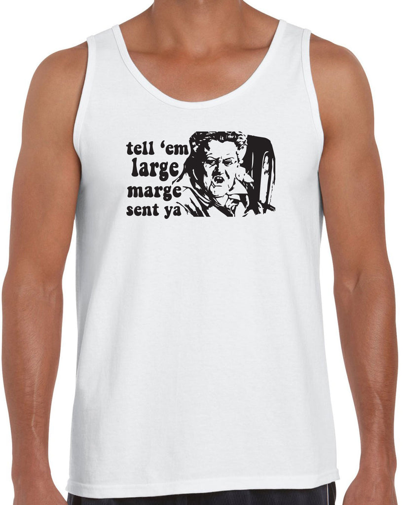 Tell Em Large Mare Sent Ya Tank Top Pee Wee Big Adventure 80s Movie Vintage Retro Bike