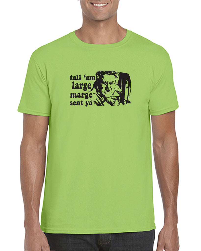 Tell Em Large Mare Sent Ya Mens T-Shirt Pee Wee Big Adventure 80s Movie Vintage Retro Bike