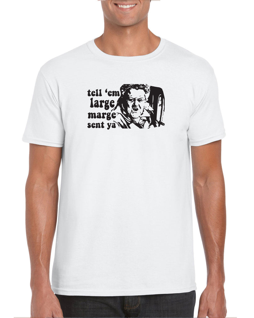 Tell Em Large Mare Sent Ya Mens T-Shirt Pee Wee Big Adventure 80s Movie Vintage Retro Bike