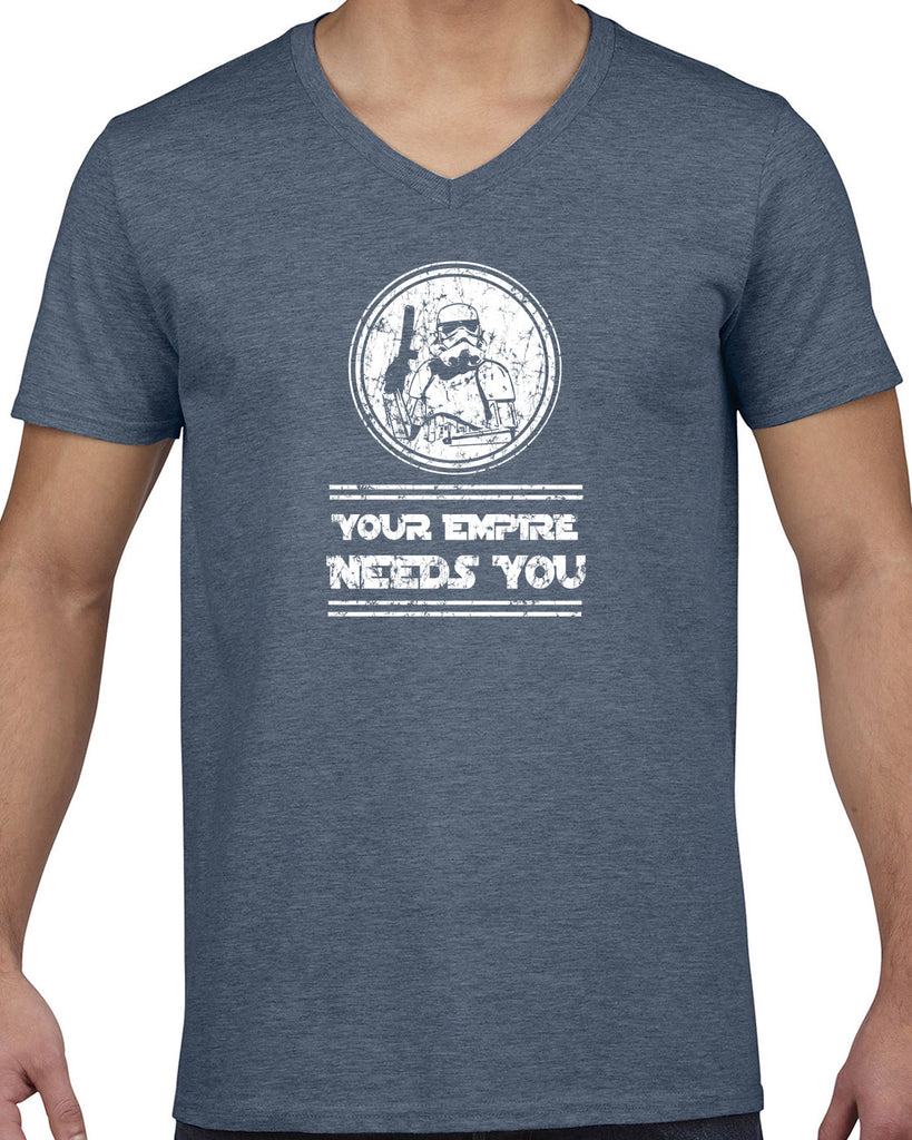 Men's Short Sleeve V-Neck T-Shirt - Your Empire Needs You