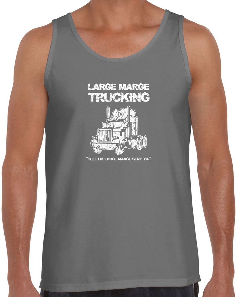 Large Marge Trucking Tank Top Pee Wee's Big Adventure 80s Tell Em Large Marge Sent Ya Vintage Retro