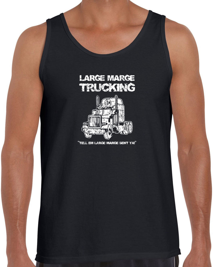 Large Marge Trucking Tank Top Pee Wee's Big Adventure 80s Tell Em Large Marge Sent Ya Vintage Retro
