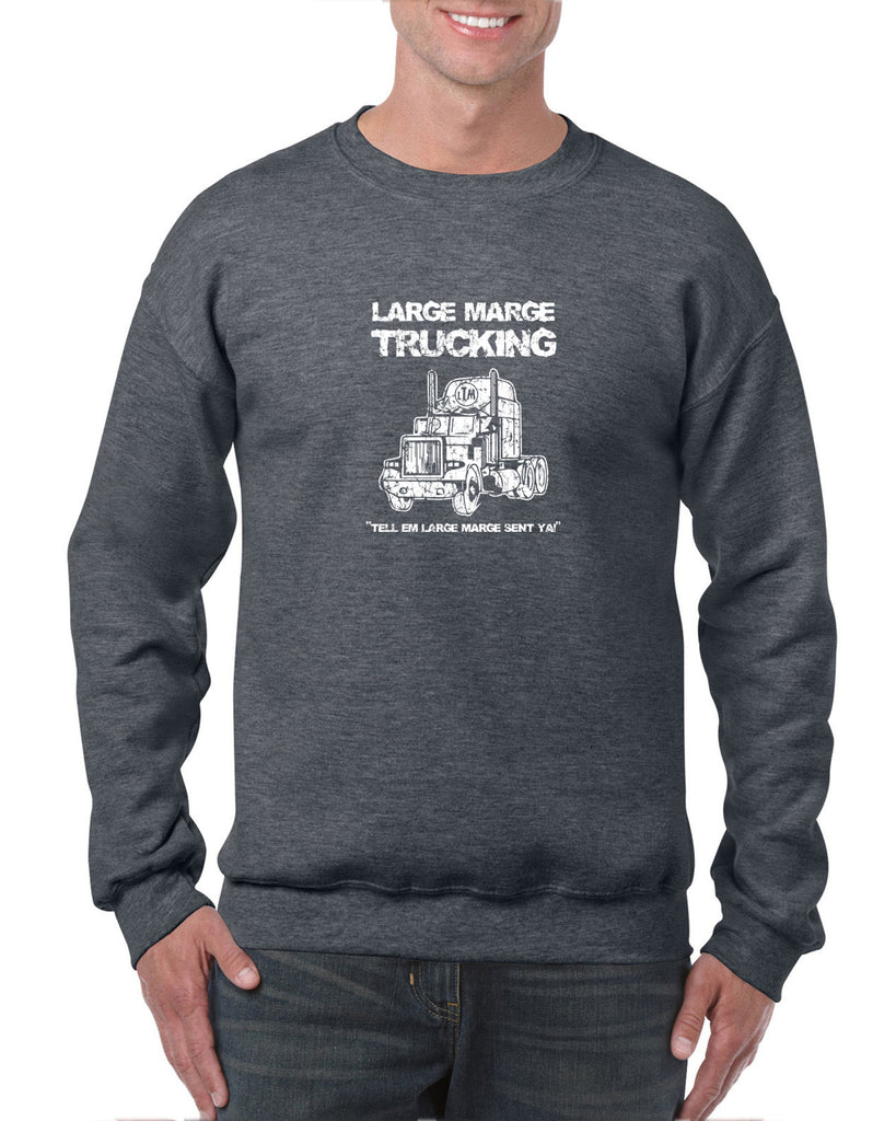 Large Marge Trucking Crew Sweatshirt Pee Wee's Big Adventure 80s Tell Em Large Marge Sent Ya Vintage Retro