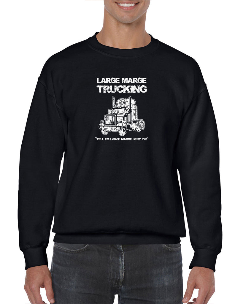 Large Marge Trucking Crew Sweatshirt Pee Wee's Big Adventure 80s Tell Em Large Marge Sent Ya Vintage Retro