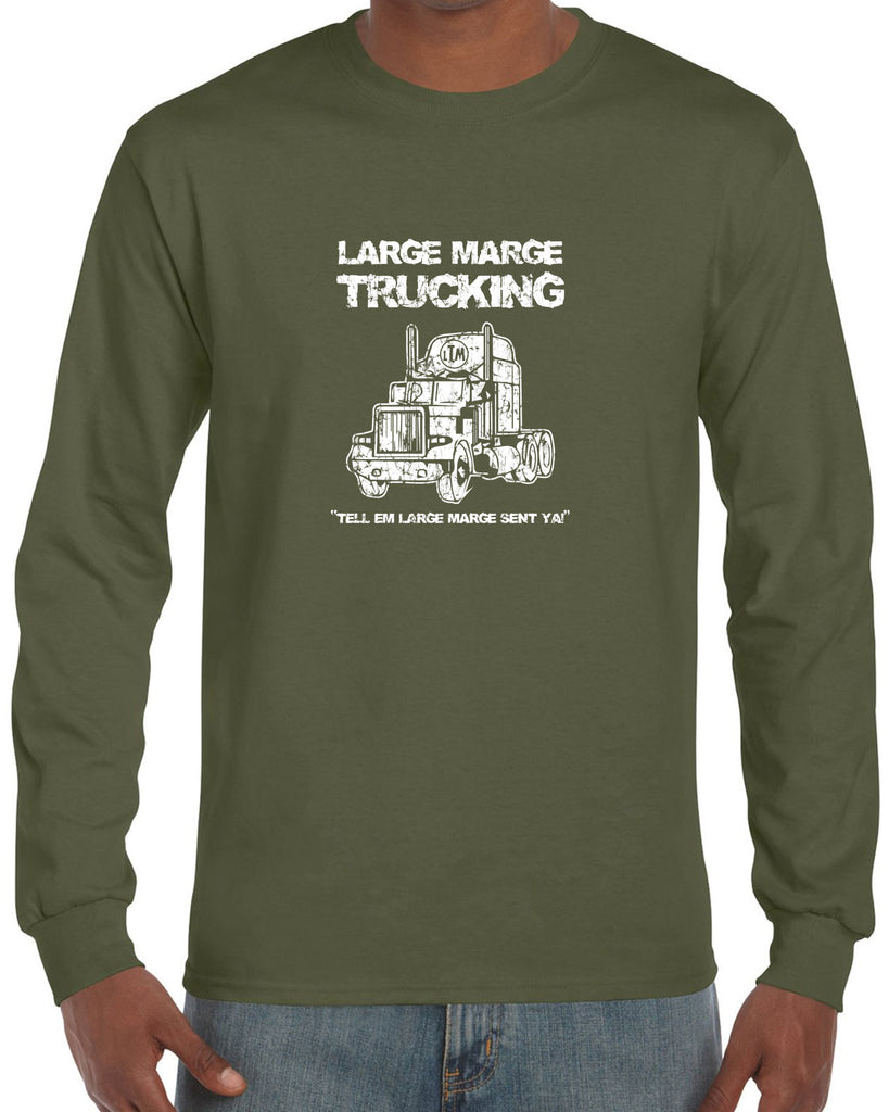 Large Marge Trucking Long Sleeve Shirt Pee Wee's Big Adventure 80s Tell Em Large Marge Sent Ya Vintage Retro