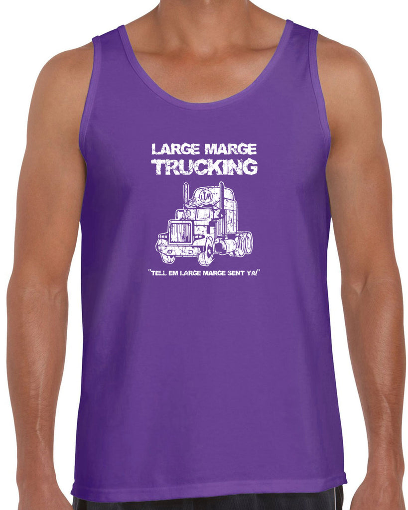 Large Marge Trucking Tank Top Pee Wee's Big Adventure 80s Tell Em Large Marge Sent Ya Vintage Retro