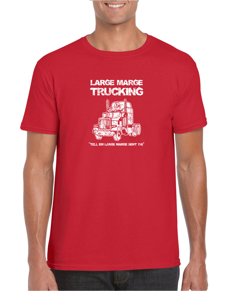 Large Marge Trucking Mens T-Shirt Pee Wee's Big Adventure 80s Tell Em Large Marge Sent Ya Vintage Retro