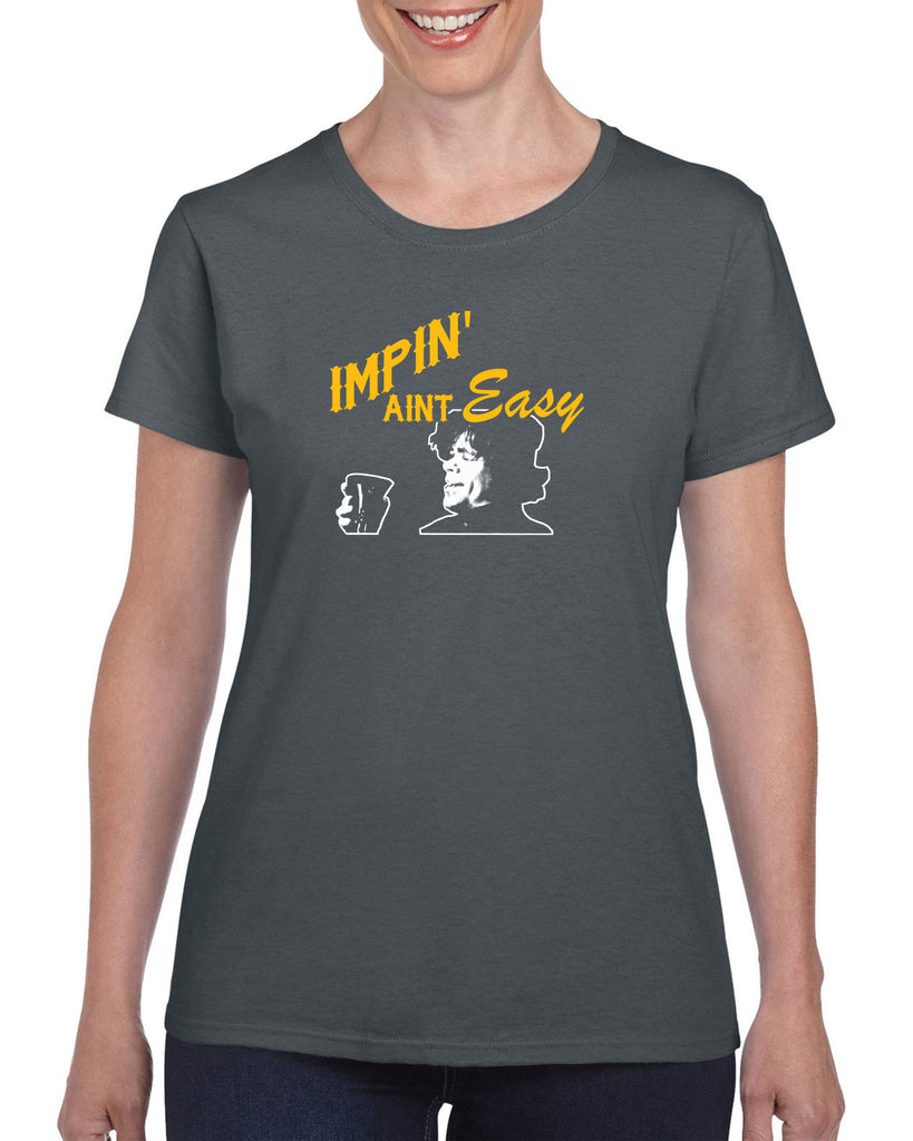 Impin Aint Easy Womens T-Shirt Funny Game of Thrones Westeros Tyrion Lannister Imp King Castle Vintage Retro