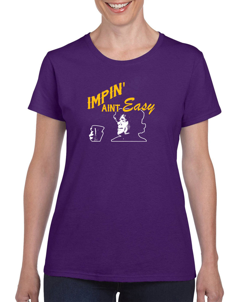 Impin Aint Easy Womens T-Shirt Funny Game of Thrones Westeros Tyrion Lannister Imp King Castle Vintage Retro