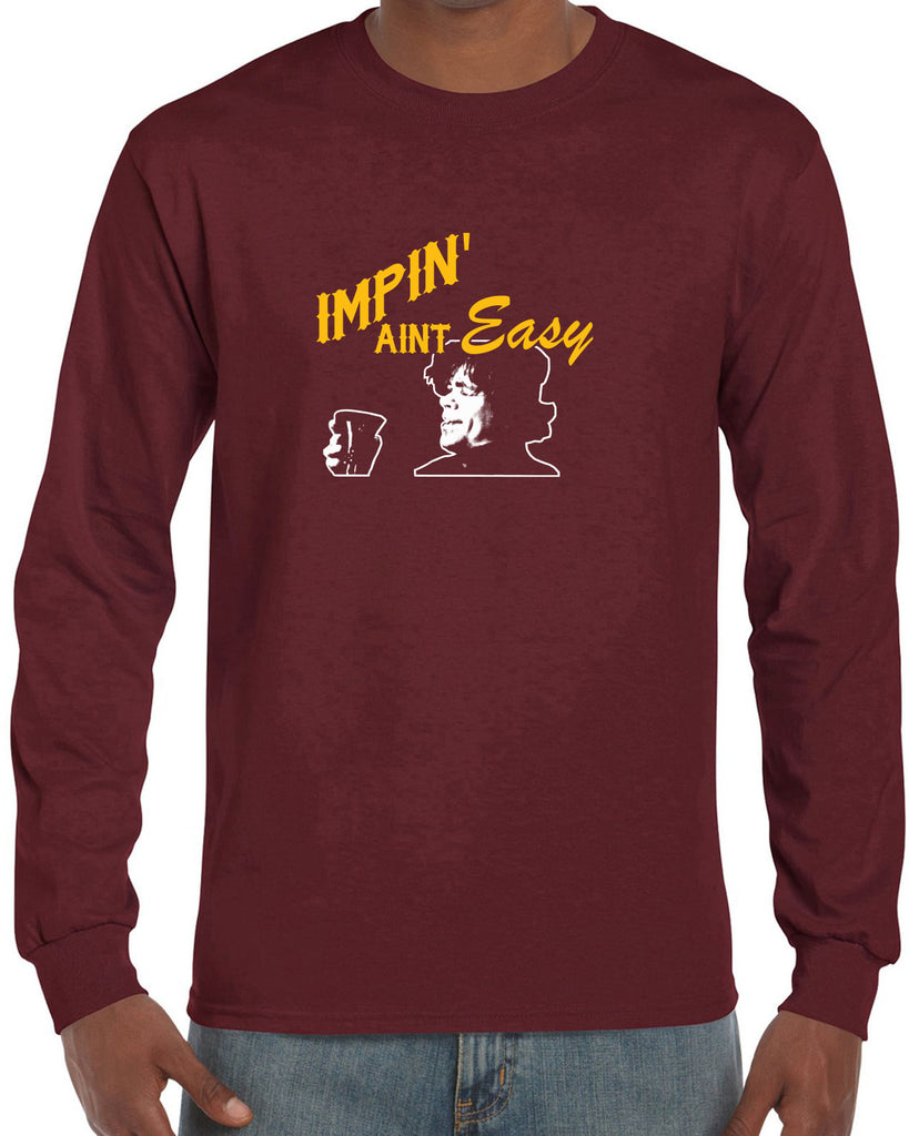 Impin Aint Easy Long Sleeve Shirt Funny Game of Thrones Westeros Tyrion Lannister Imp King Castle Vintage Retro