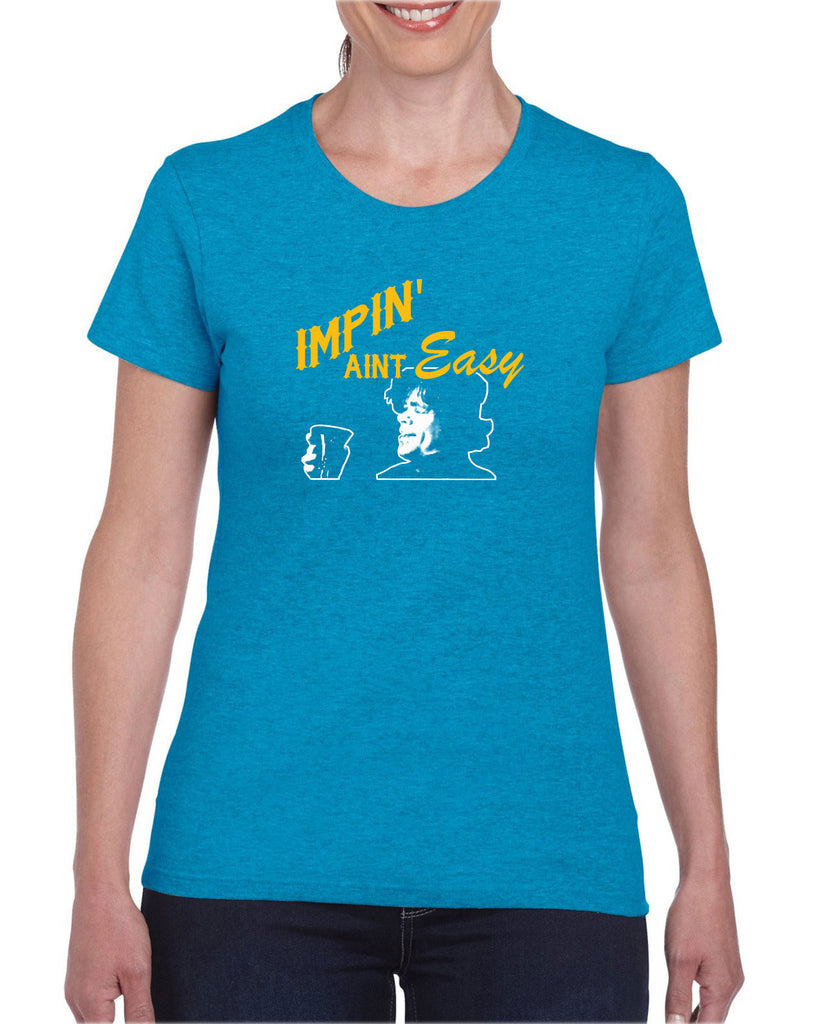 Impin Aint Easy Womens T-Shirt Funny Game of Thrones Westeros Tyrion Lannister Imp King Castle Vintage Retro