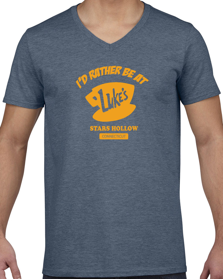 Men's Short Sleeve V-Neck T-Shirt - Luke's Diner