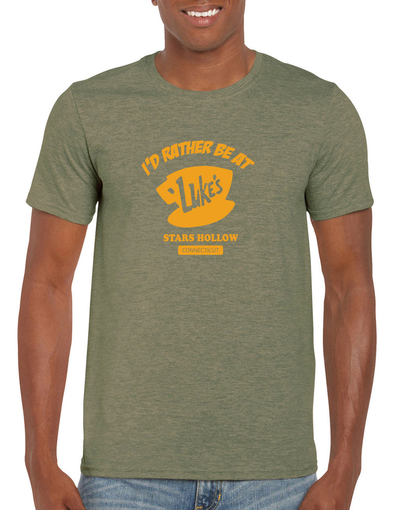 Luke's Diner Mens T-Shirt Stars Hallow Gilmore Girls Tv Show Dragon Fly Inn