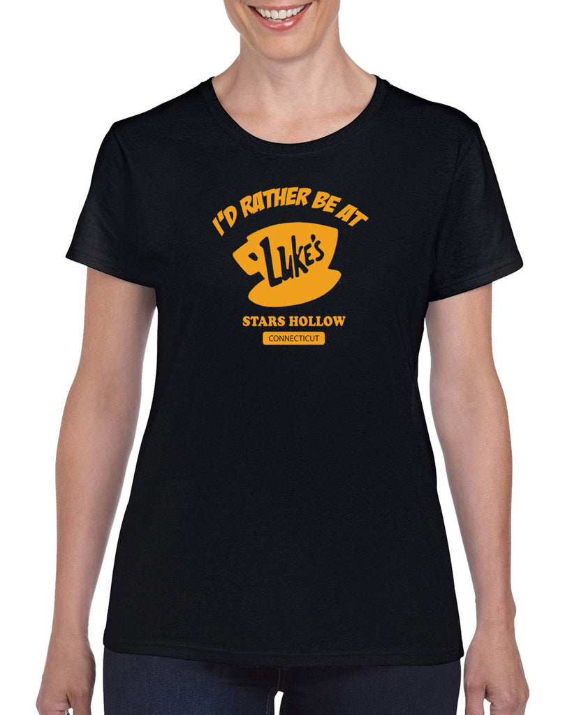 Luke's Diner Womens T-Shirt Stars Hallow Gilmore Girls Tv Show Dragon Fly Inn