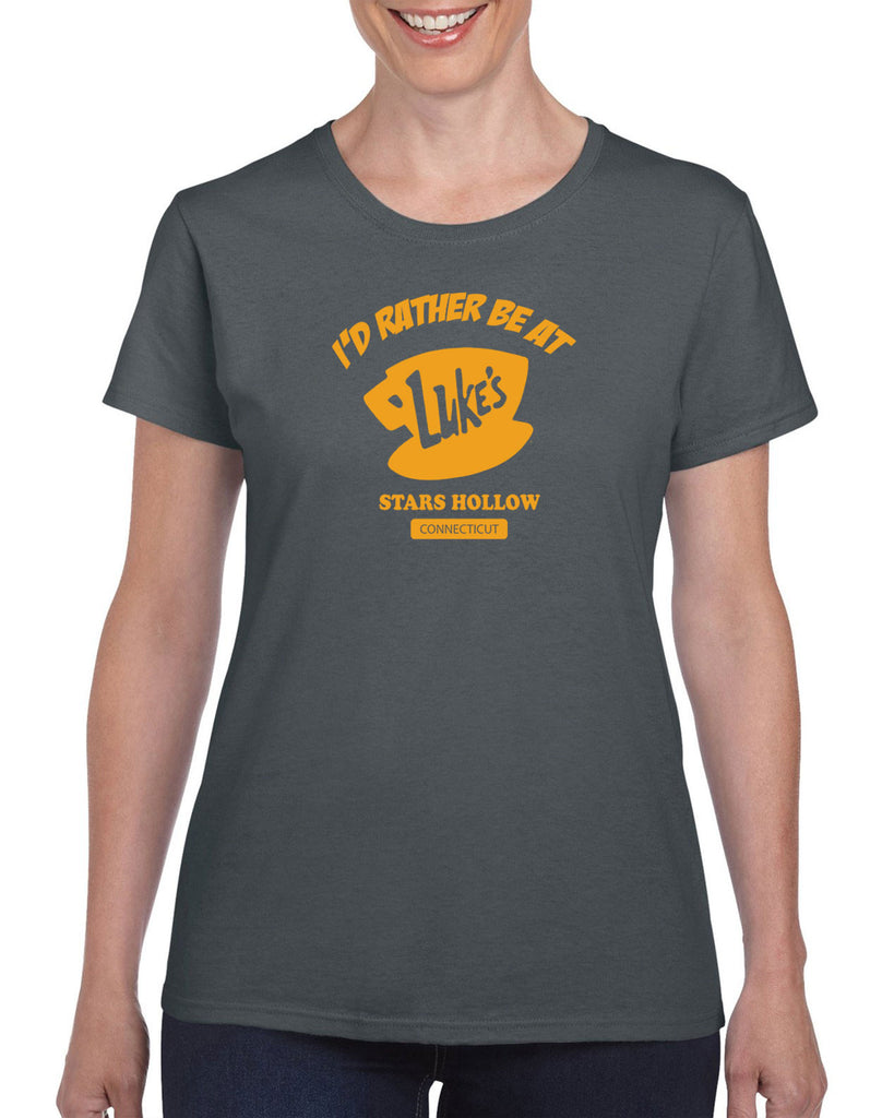 Luke's Diner Womens T-Shirt Stars Hallow Gilmore Girls Tv Show Dragon Fly Inn