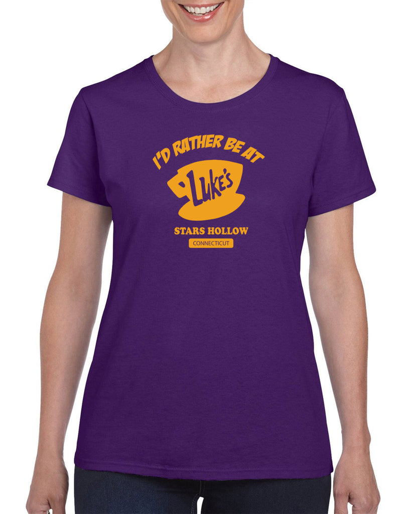 Luke's Diner Womens T-Shirt Stars Hallow Gilmore Girls Tv Show Dragon Fly Inn