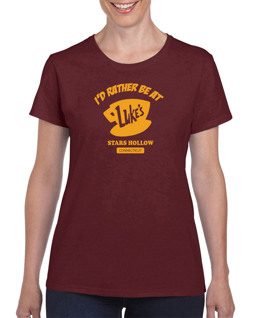 Luke's Diner Womens T-Shirt Stars Hallow Gilmore Girls Tv Show Dragon Fly Inn