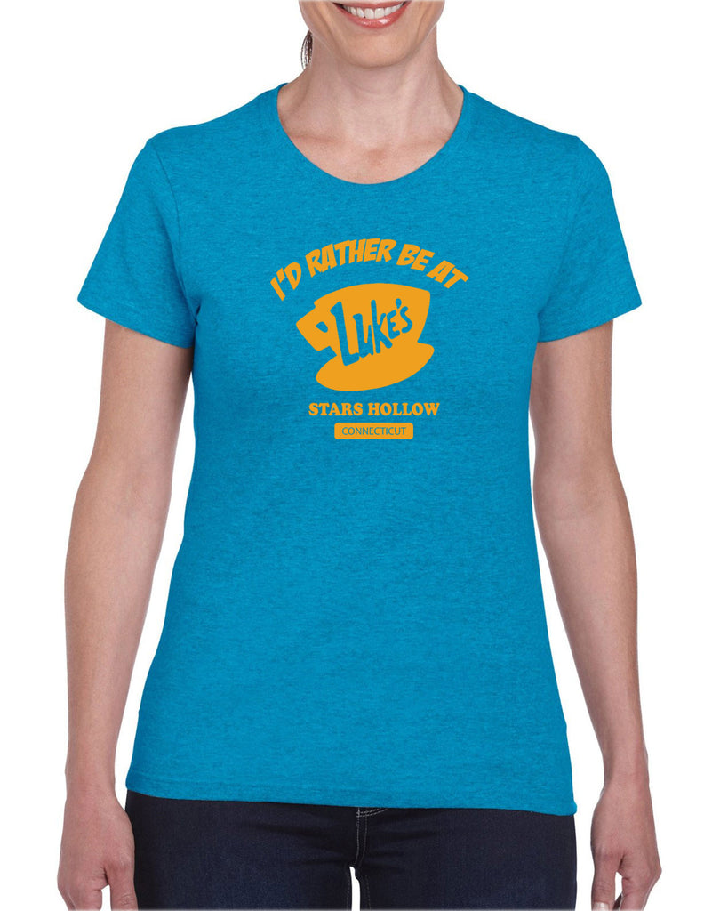 Luke's Diner Womens T-Shirt Stars Hallow Gilmore Girls Tv Show Dragon Fly Inn