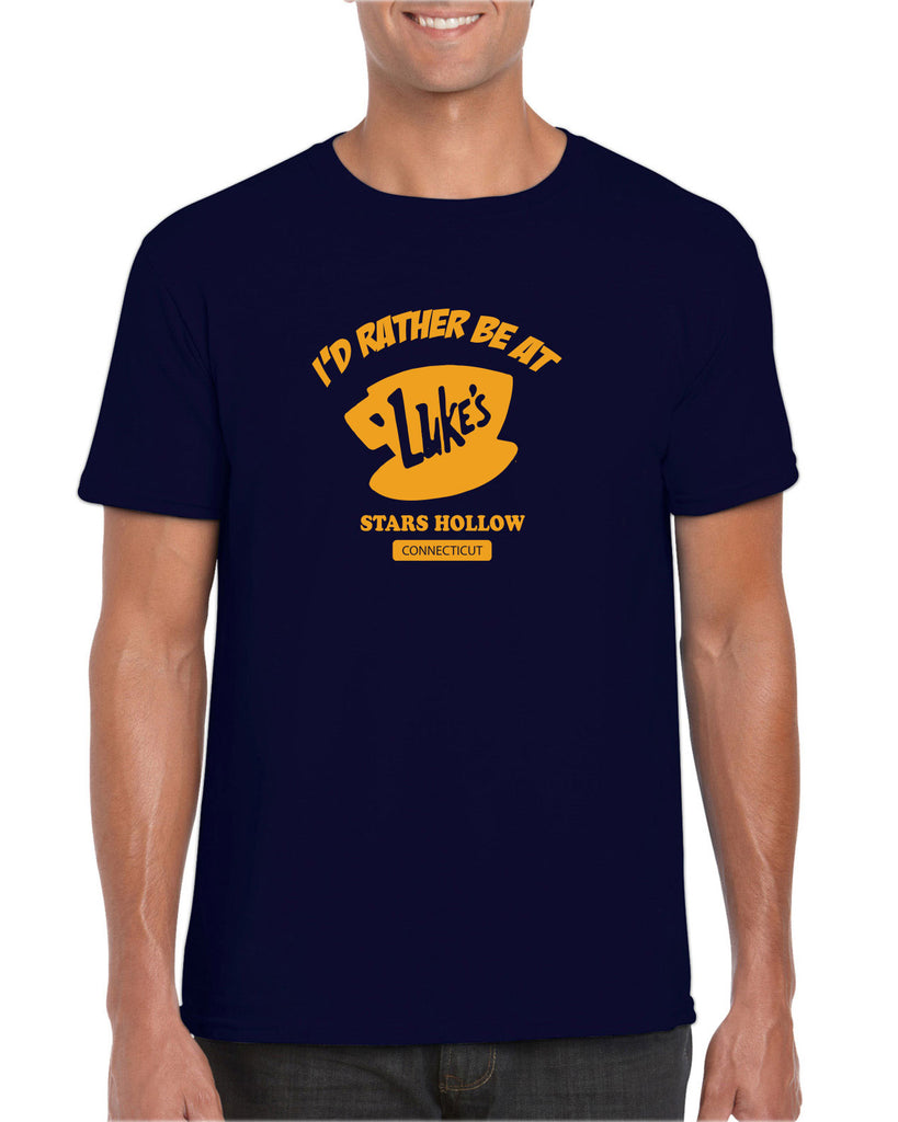 Luke's Diner Mens T-Shirt Stars Hallow Gilmore Girls Tv Show Dragon Fly Inn