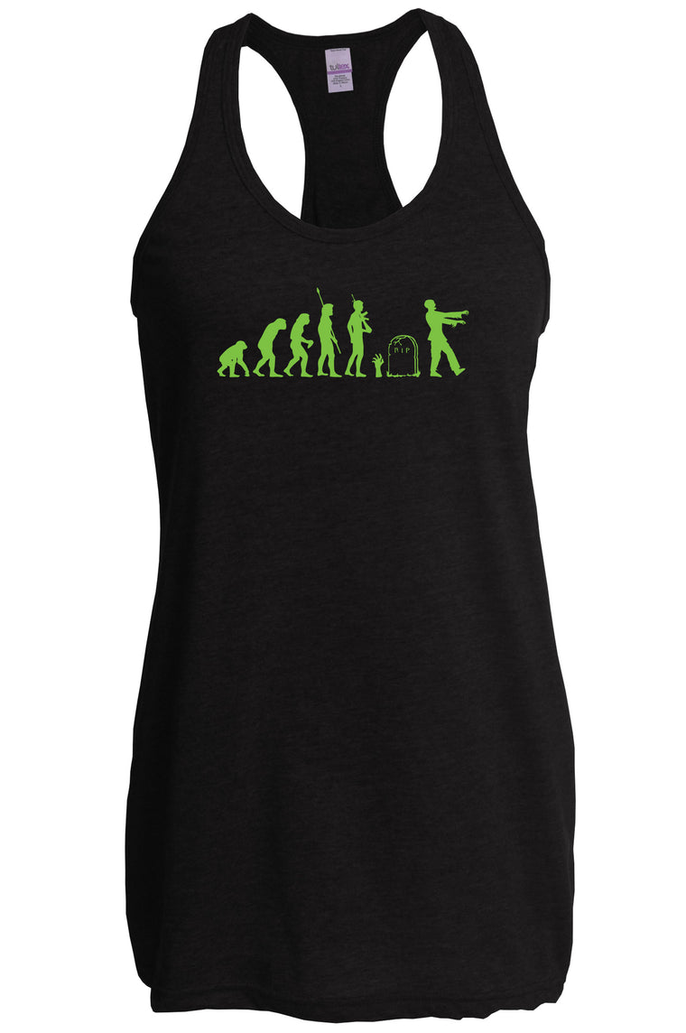 Women's Racer Back Tank Top - Zombie Evolution