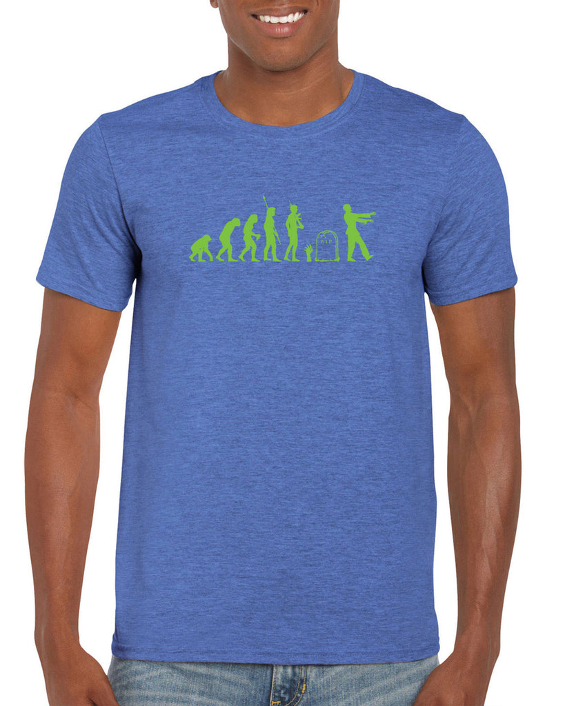 Zombie Evolution Mens T-Shirt Funny Dead Undead Walking Dead Scary Horror Halloween Costume