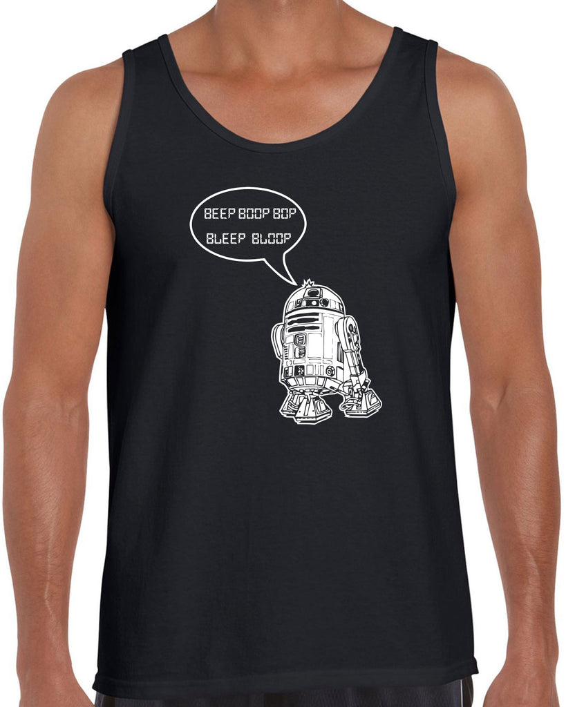 Men's Sleeveless Tank Top - Beep Boop Blop