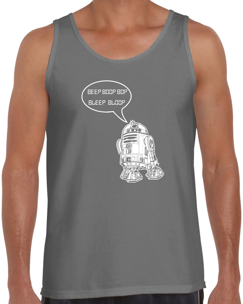 Men's Sleeveless Tank Top - Beep Boop Blop