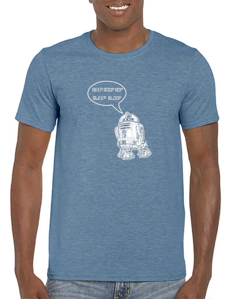 Beep Boop Bop Bleep Bloop Mens T-Shirt Funny Droid Star Wars 3CPO Jedi Geek Nerd