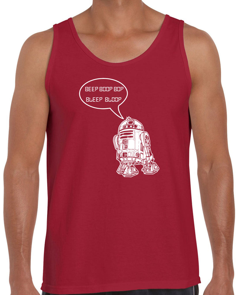Men's Sleeveless Tank Top - Beep Boop Blop