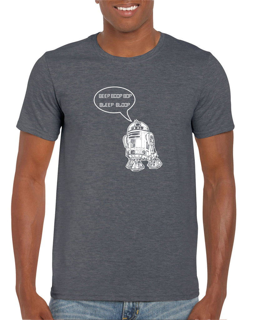 Beep Boop Bop Bleep Bloop Mens T-Shirt Funny Droid Star Wars 3CPO Jedi Geek Nerd