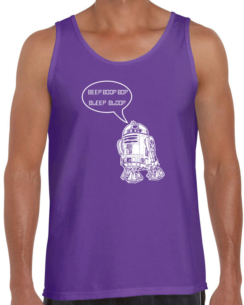 Men's Sleeveless Tank Top - Beep Boop Blop
