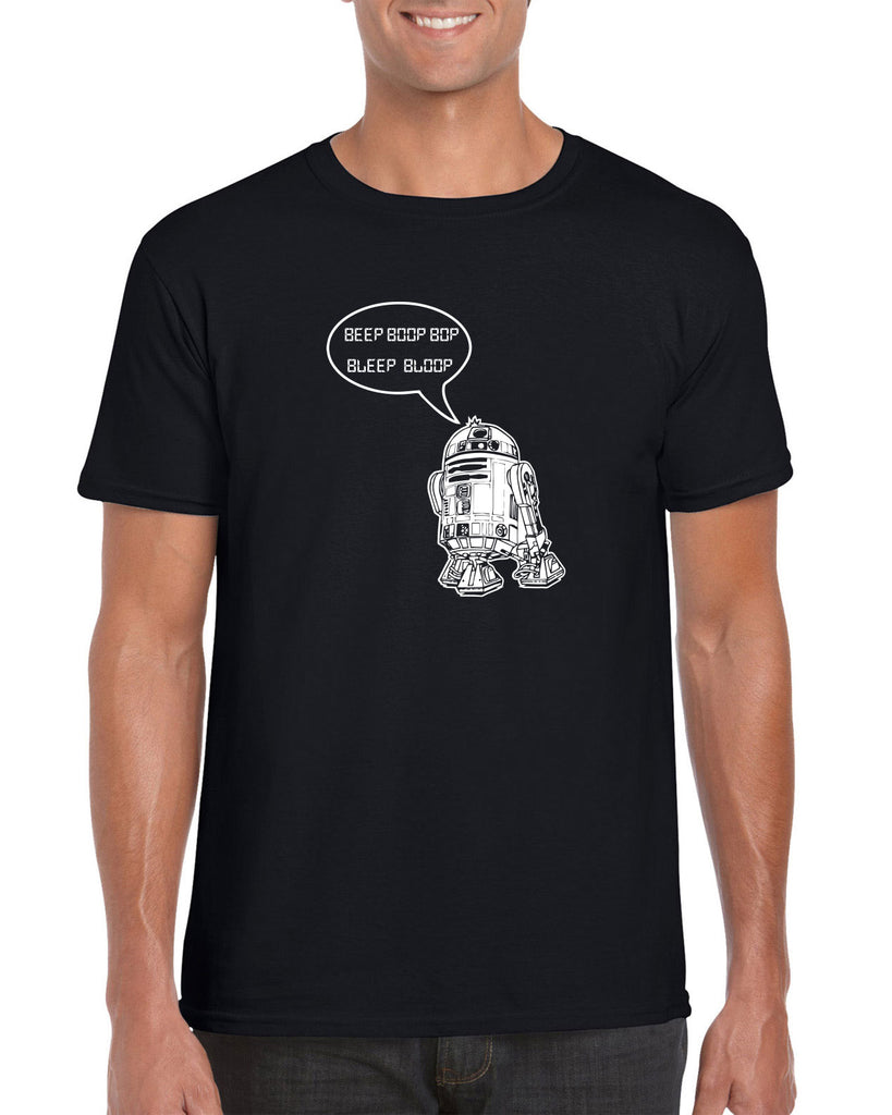 Beep Boop Bop Bleep Bloop Mens T-Shirt Funny Droid Star Wars 3CPO Jedi Geek Nerd
