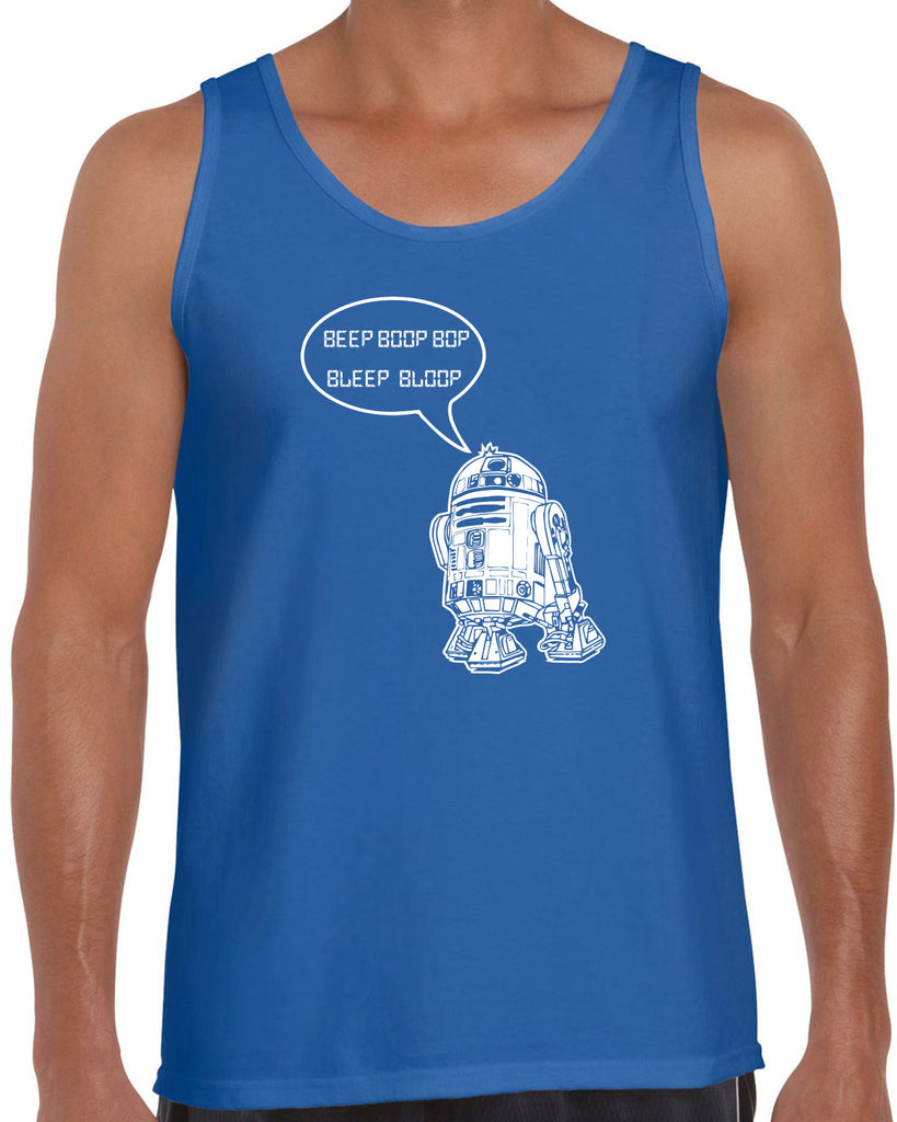 Men's Sleeveless Tank Top - Beep Boop Blop