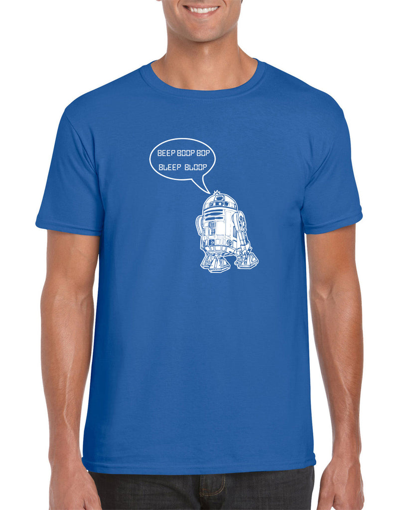 Beep Boop Bop Bleep Bloop Mens T-Shirt Funny Droid Star Wars 3CPO Jedi Geek Nerd